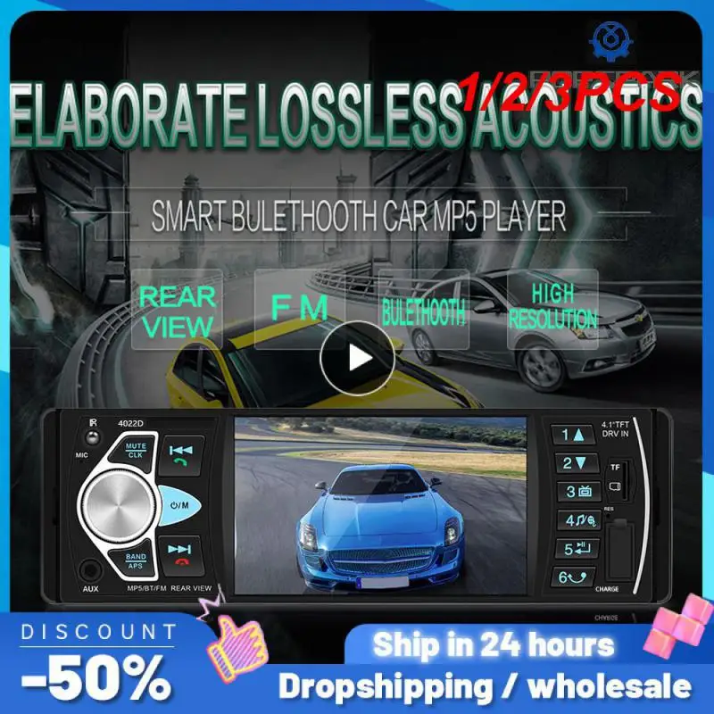 

1/2/3 шт., автомобильный MP5-плеер с поддержкой Bluetooth 4,1
