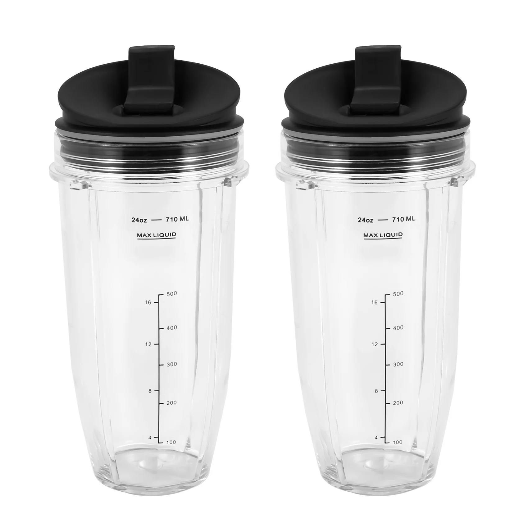 

2 Pack Replacement 24Oz Cup with Spout Lid for Auto IQ Series Blenders with BL450/BL454/BL456/BL480/BL481