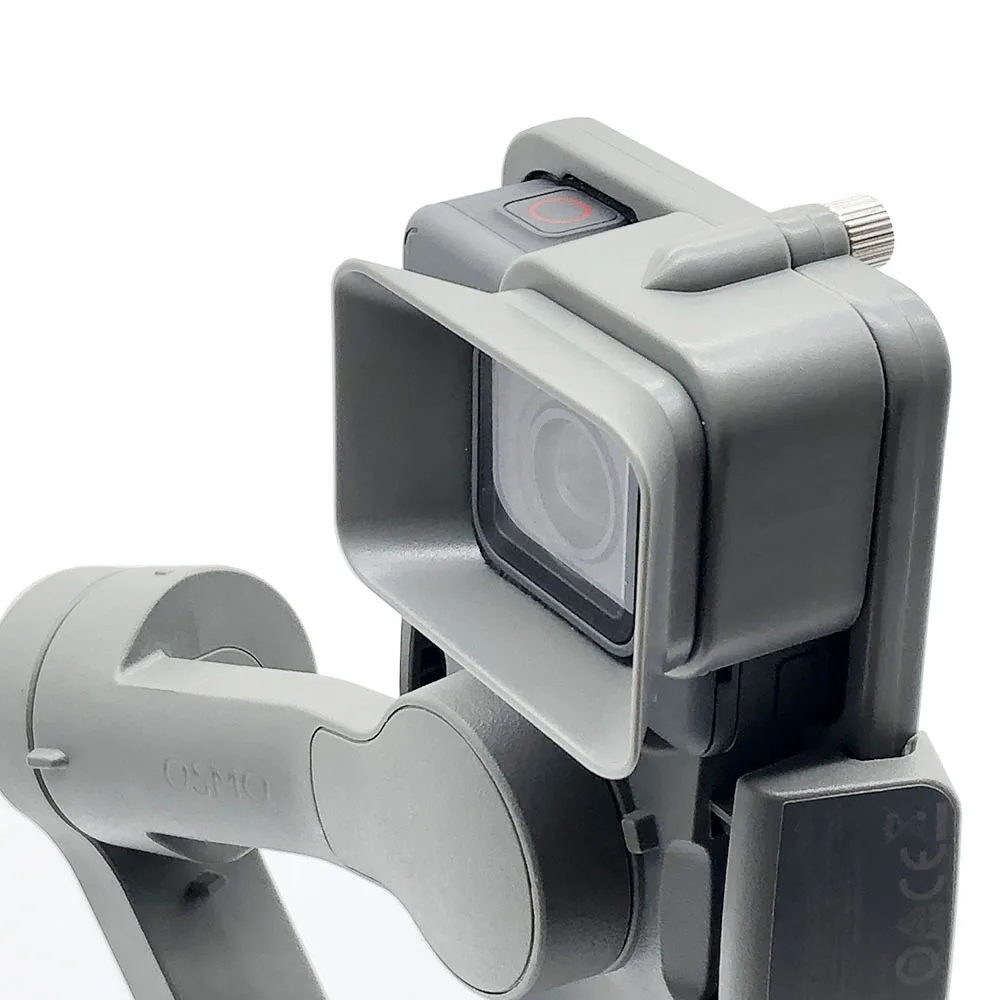 Основной перевод: Адаптер OM4 Osmo Mobile 3 Switch Mount для камеры Gopro 5 6 7 DJI Action Camera с крышкой объектива Ручная стабилизирующая подвеска на каркасе.