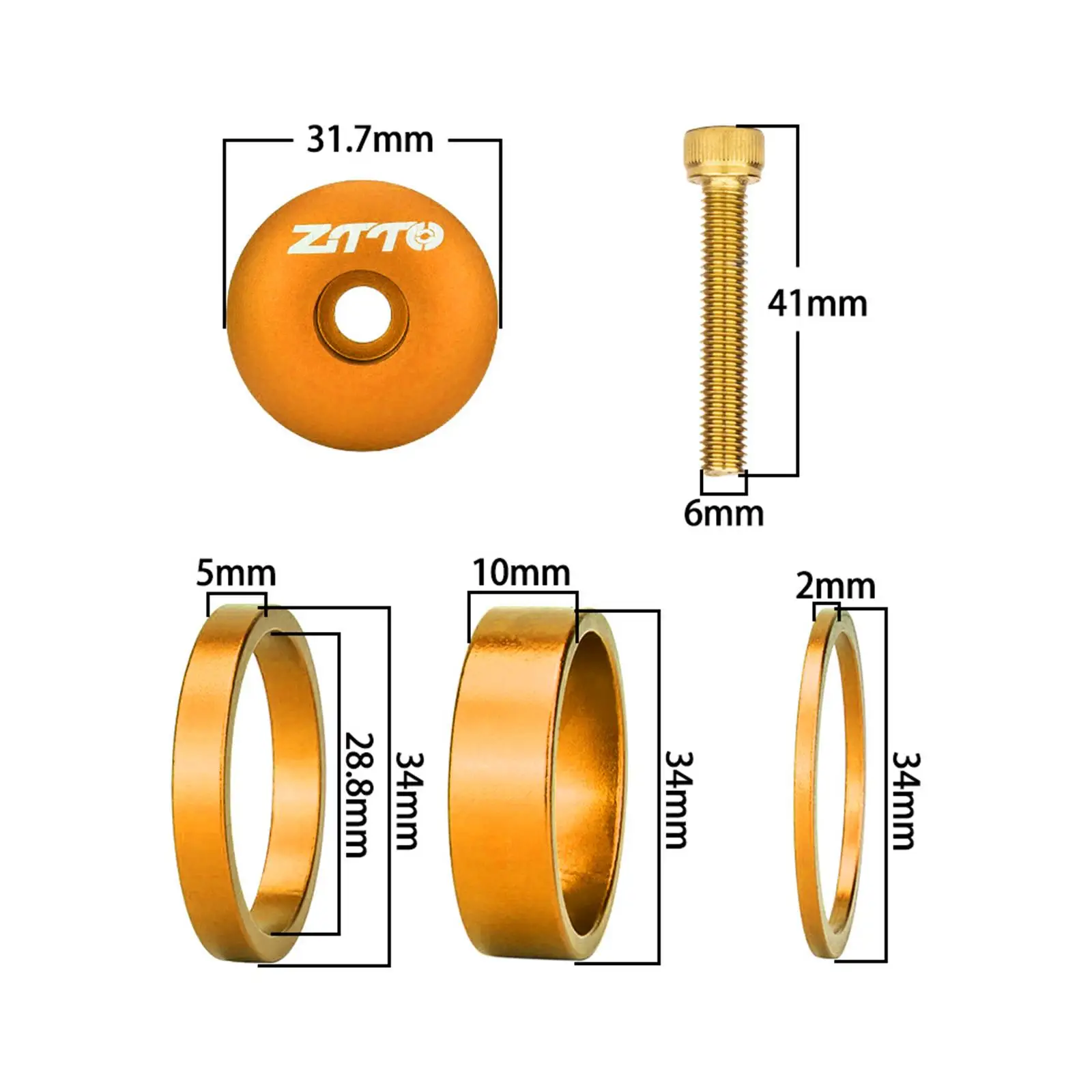 Проставка для велосипедной гарнитуры из алюминиевого сплава прочные и