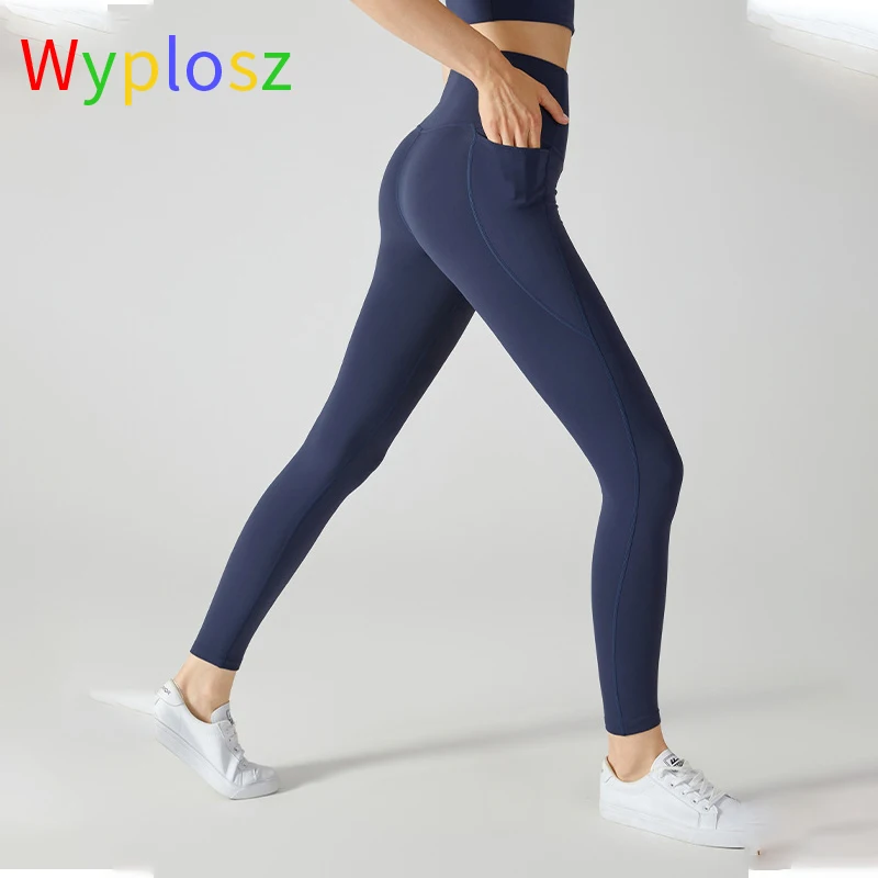 Wyplosz Leggings For Fitness Yoga Pants Compression Vital Seamless Women Sports Running High Elastic Plush Pocket Winter Gym