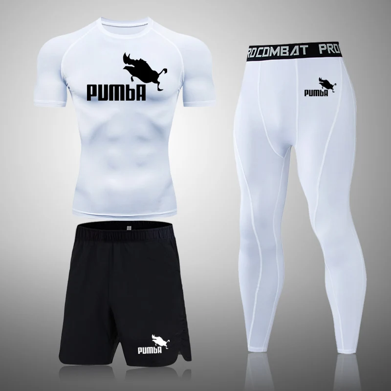 3 шт. мужские Компрессионные спортивные костюмы для бега |