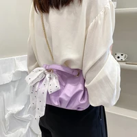 female cloud chain armpit bags 2022 new fashion bow messenger bag women summer shoulder bag