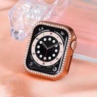 bling cover for apple watch case 45mm 41mm 44mm 40mm 42mm 38mm accessories diamond bumper protector iwatch series 3 4 5 6 se 7