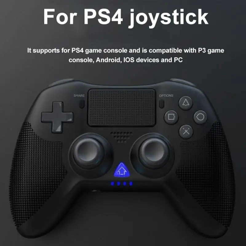 

Беспроводной геймпад со светодиодным индикатором для PS4, джойстик с двойной вибрацией, беспроводной Bluetooth, 6-осевой гироскоп, игровой контро...