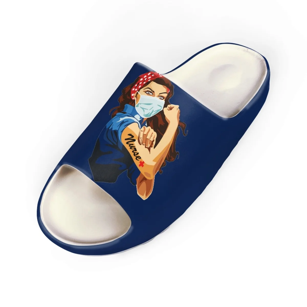 Nopersonality Cartoon Health Nurse Slippers Flat Summer Outdoor Sandals Beach Female Pantuflas Fashion Cozy Woman Shoes