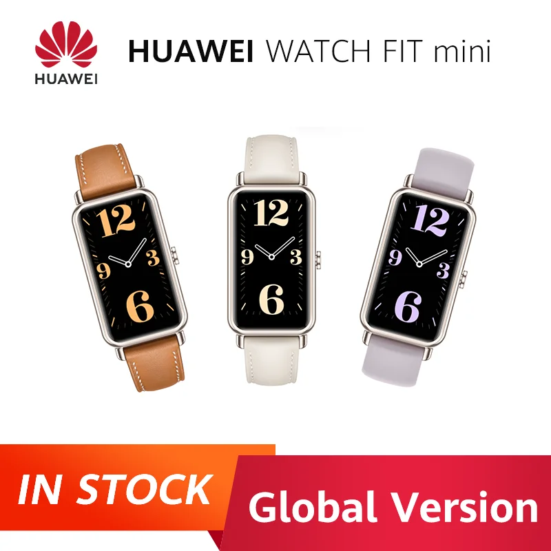 HUAWEI WATCH FIT mini reloj Rectangular clásico diseño de 2 semanas de duración de la batería para el cuidado de la salud de las mujeres