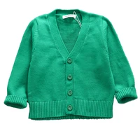 new autumn toddler girl sweater baby boy clothes girls knitted v neck cardigan kids candy colors christmas sweater children tops