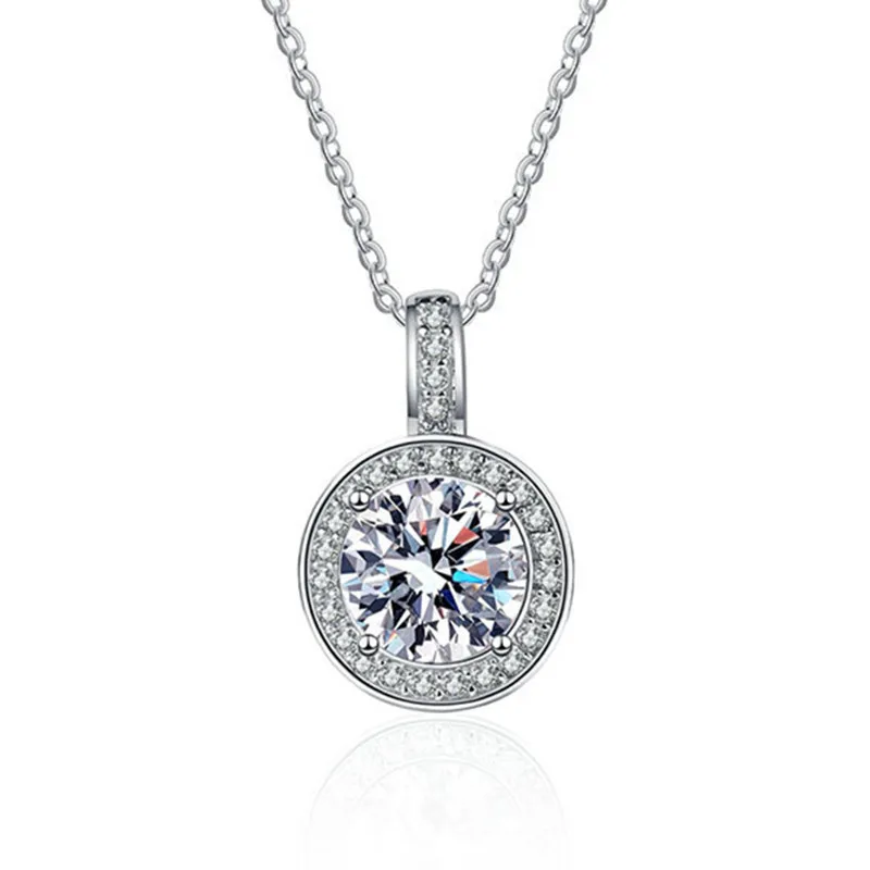 

Trendy Classic Round Clavicle Zirconia Necklace