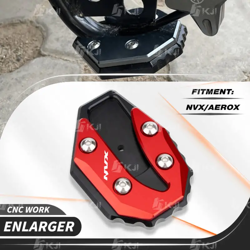 

For Yamaha NVX 155/125 2016-Present Motor Side Stand Support Single Kick Stand Foot Extender Shoe Enlarger Pad Accessories