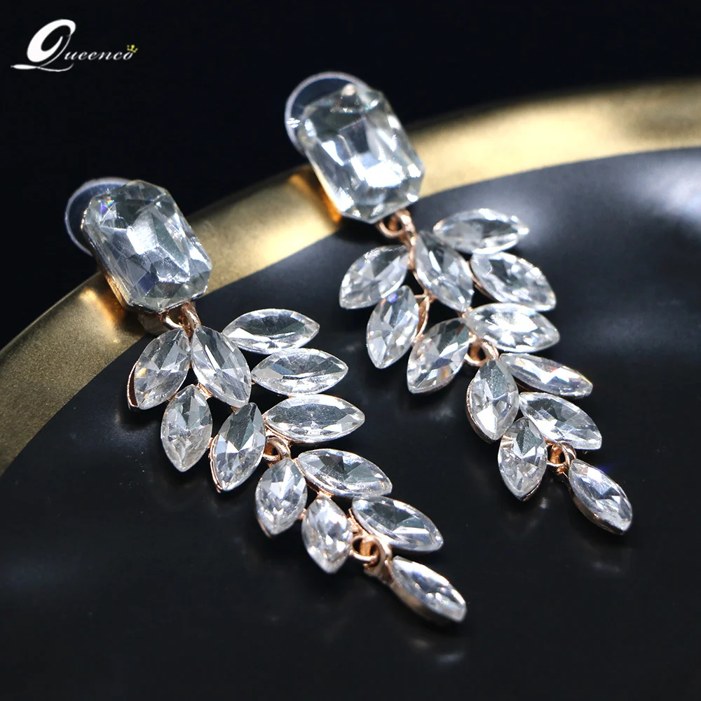 

Earings New Luxury Tassel Leaves Drop Earrings For Women Accessories Fashion Crystal Wedding Banquet Earring Jewelry