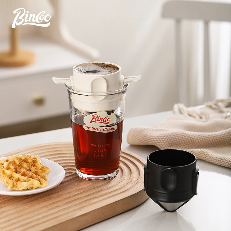 Фильтр Bincoo из нержавеющей стали фильтр для кофе чашка кофейника ручной работы