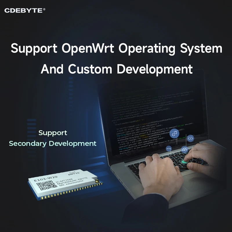 MT7688AN Serial Port to Wifi Wireless Routing Module CDEBYTE E103-W20(7688) Support Openwrt IPEX SPI UART Small Size SMD