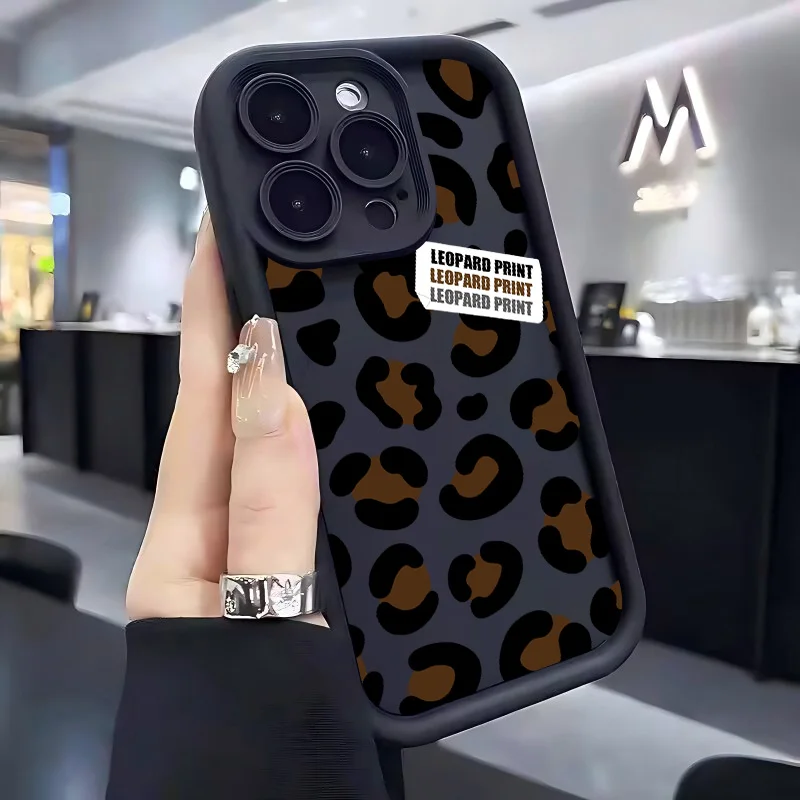 Чехол для телефона с леопардовым принтом Vivo Y28 Y03 Y17s Y19s Y100 Y78 Y36 Y27 Y16 Y77 Y75 Y35 Y22s Y02 Y72 Y76