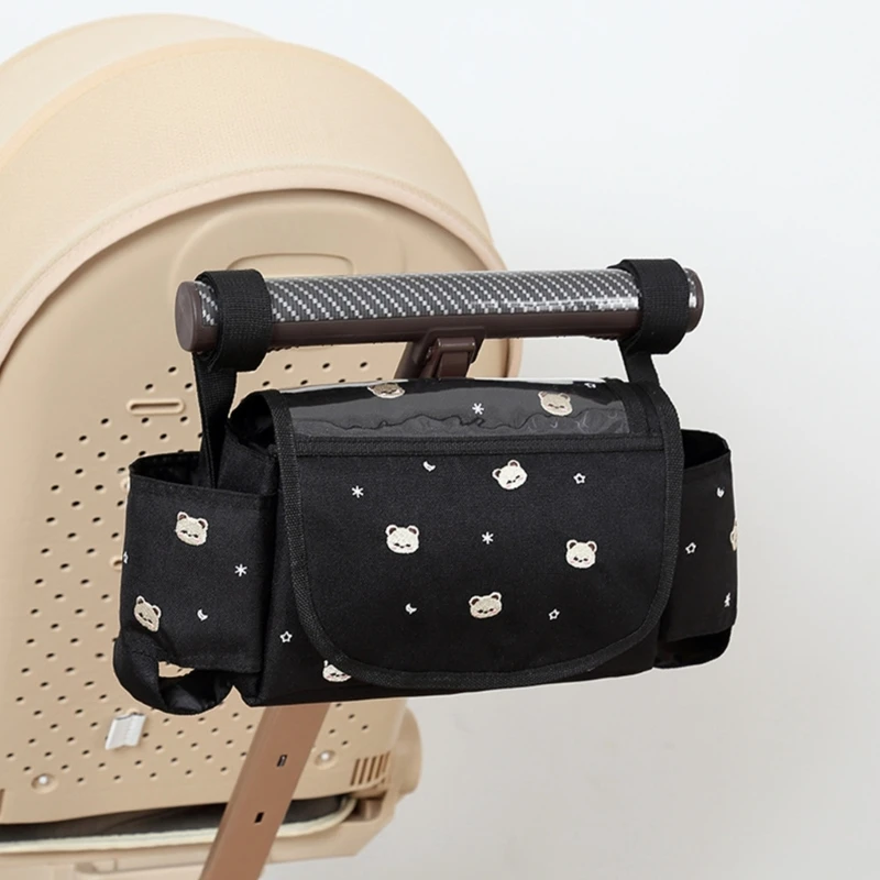 Сумка-органайзер для детской коляски большой емкости дорожный футляр с вышивкой