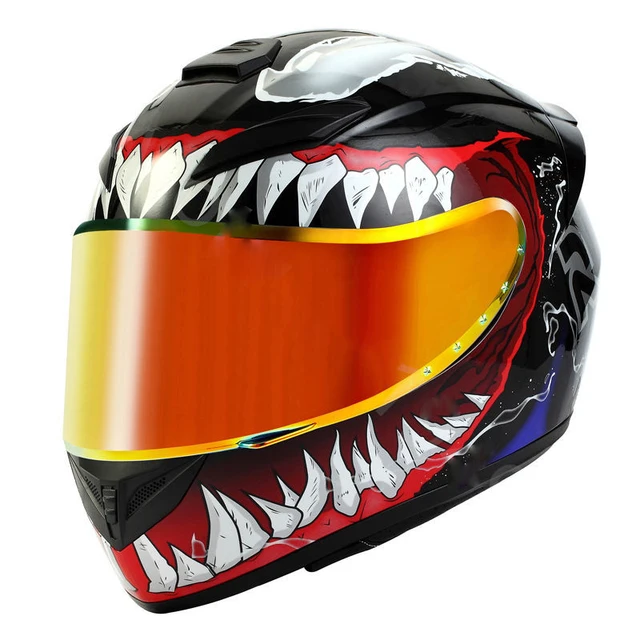 Motorcycle Helmets Integral Full Face DOT Certified for Men Venom Helmet Accessories Racing With Anti-fog Visor Free Shipping 2