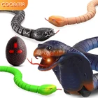 Инфракрасная игрушка-змея с дистанционным управлениемимитация змеи, страшная Симулятор Кобра, Гремучая Змея с Яйцомэлектрическая рептилия, искусственная розыгрыш, игрушки для животных