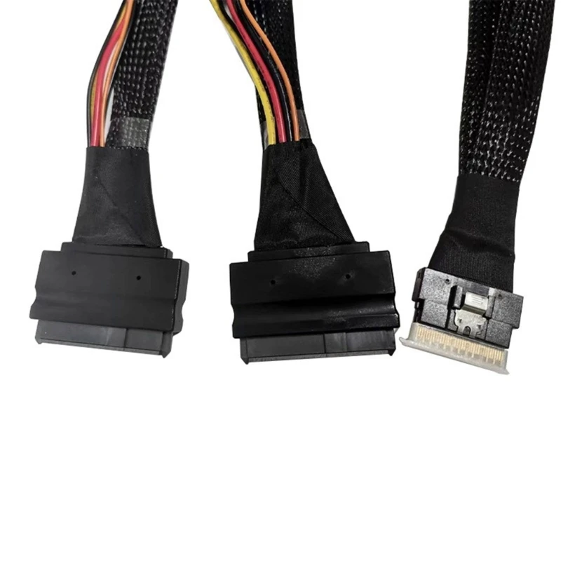 SFF8654(8i) — 2xSFF8639 Кабельный адаптер NVME Шнур управления данными Удлинительный кабель