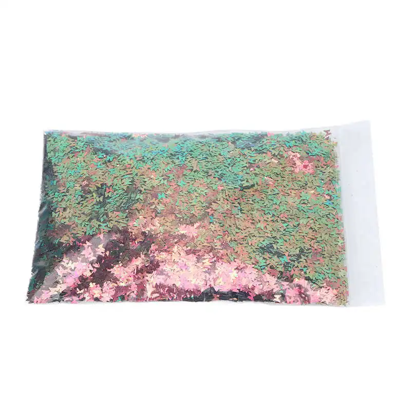 

Glitter Nail Sequins Attractive Sheen Special Shape Nail Art Flakes Safe PET for Nail Shop