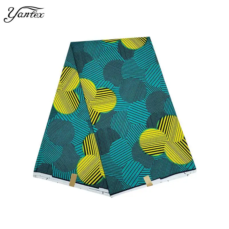 

YANTEX анкарская ткань африканские настоящие восковые принты ткань Африканский полиэстер Африканский воск Нигерия Батик Ткань 6 ярдов/шт. Для ...