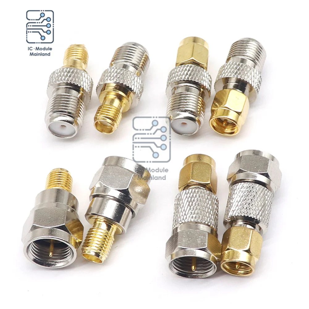 

Connector Coaxial Adapter F Type Female Jack to SMA Male Plug Straight to SMA Adapter for RTL-SDR Antenna Broadcast Radios