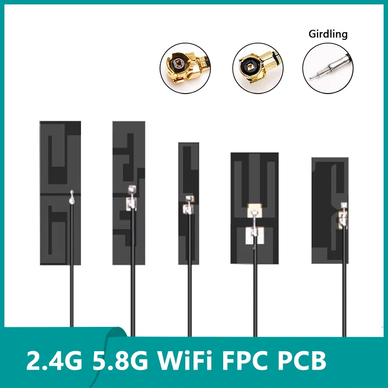 10 шт. внутренняя 2 4G 5G 5 8G двухдиапазонная печатная плата FPC 8DBI антенна встроенная