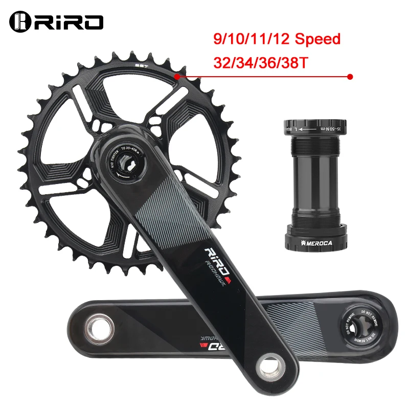MTB Carbon Crankset 11/12 Speed GXP Direct Mount Bicycle Carbon DUB Crank 170mm Bicycle Sprocket 32/34/36/38T