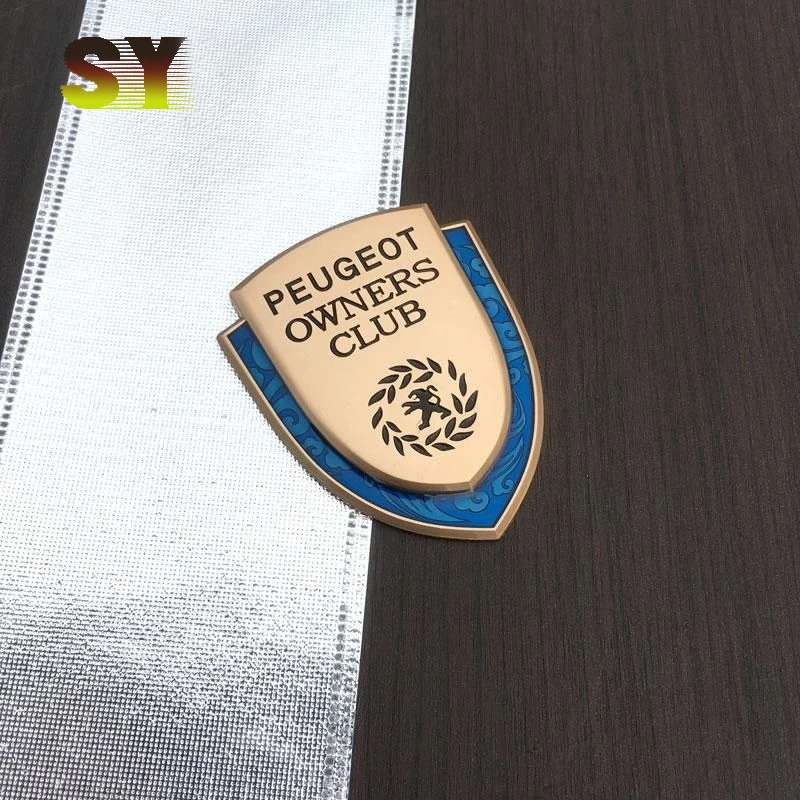 Автомобильная 3D металлическая наклейка для кузова на заднее окно задняя Peugeot 206 207