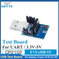 uart usb test board cp2102 e15 usb t2 ebyte uart usb to ttl 3 3v 5v wireless adapter for rf serial module 4 operating modes
