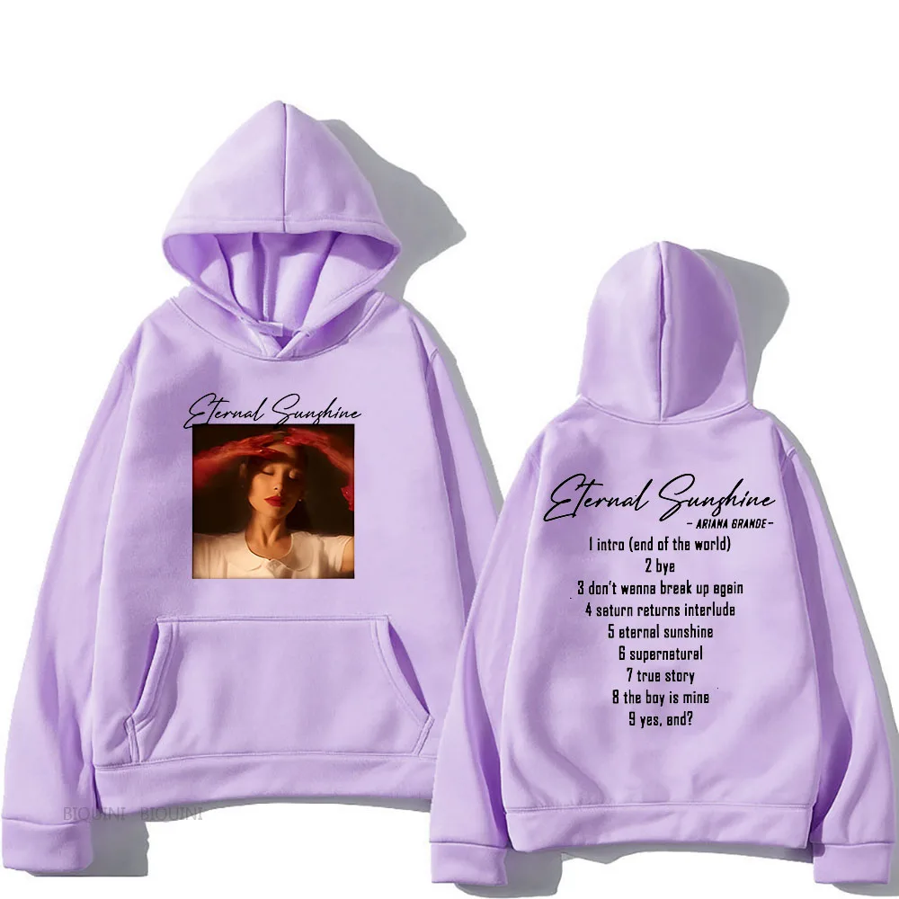 Ariana Grande Eternal Sunshine с капюшоном на осень/зиму эстетичный свитшот в стиле Харадзюку
