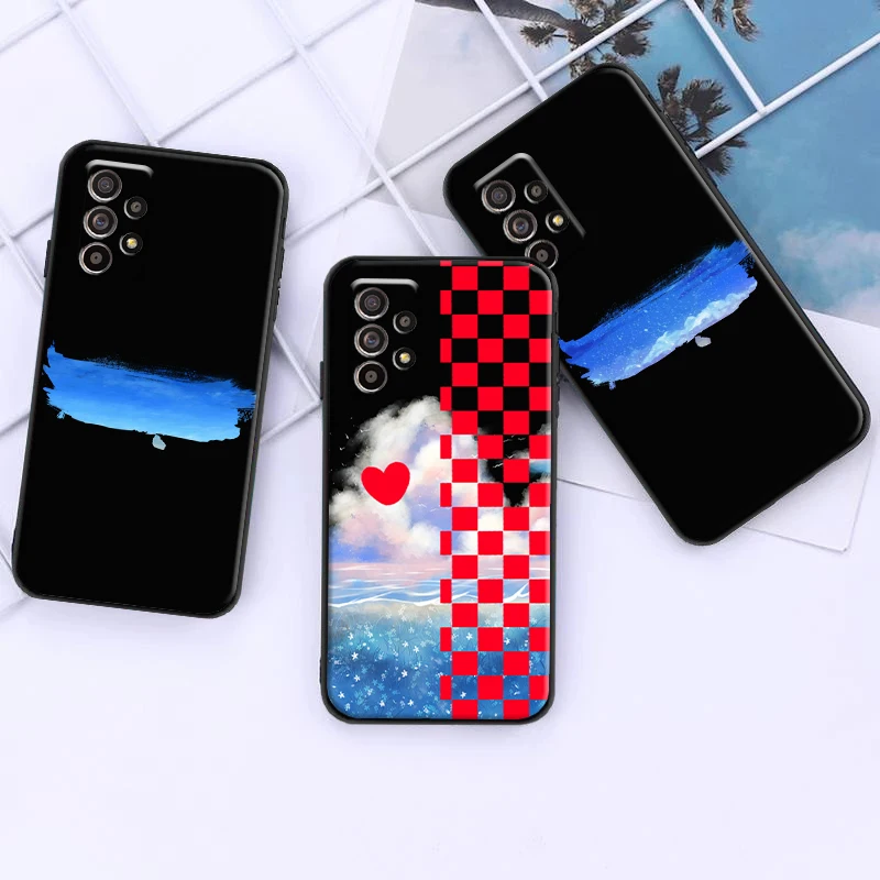 

Luxury Comic For Samsung A11 A21S A31 A32 A41 A51 A71 A52 A72 4G 5G Phone Case Soft Black Carcasa Liquid Silicon