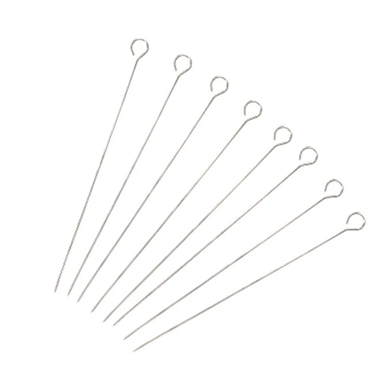 

Stainless Steel Barbecue Sign Thickened Hanging Hook Type Lamb Skewers Barbecue Sign 50 Pcs