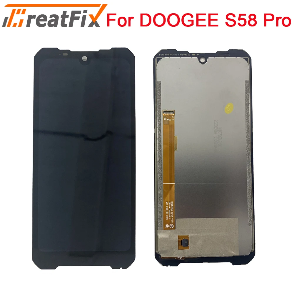 5,71 дюймовый ЖК-дисплей Doogee S58 PRO + кодирующий преобразователь сенсорного экрана в сборе 100% Оригинальный ЖК-дисплей + сенсорный дигитайзер для DOOGEE S58PRO LCD