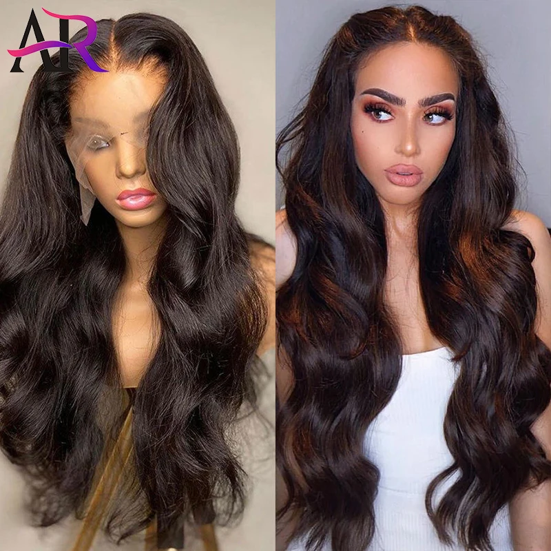 

13x 4 парики из человеческих волос на сетке спереди, бразильские волнистые волосы, фронтальные парики на сетке HD, фронтальные парики для женщи...