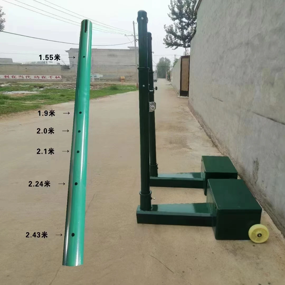 Волейбольная стойка из оцинкованной стали теннисные ворота подвижные стойки