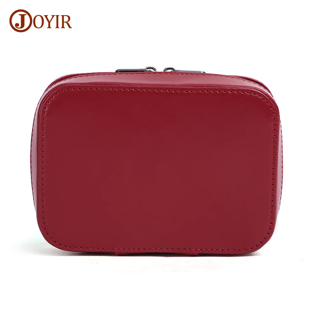 

Genuine Leather Travel Zipper Case Earphone Storage Box Portable USB Cable Organizer Multifunction Carrying Coin Bag