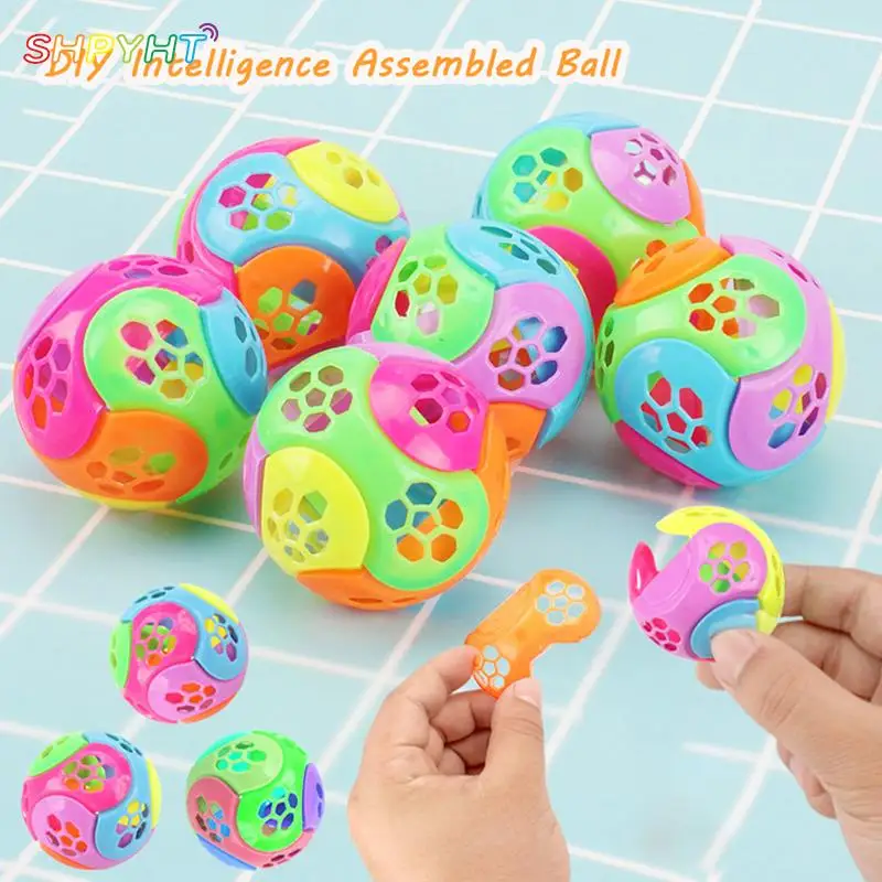 

5Pcs Intelligence Assembled Ball Children Puzzle Building Block Toys Assembly Kids Magic Cube Ball Learning Toy