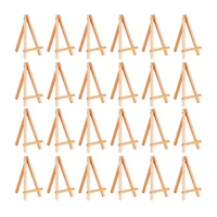24 pack mini wood display easel wood easels set for paintings craft small acrylics oil projects