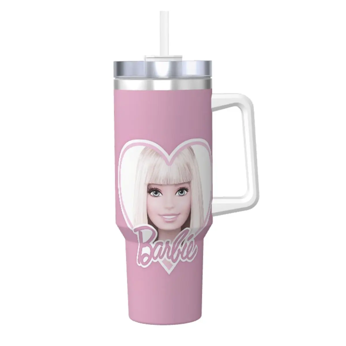 Стакан Barbie Miniso из нержавеющей стали кружки для вождения автомобиля термочашки