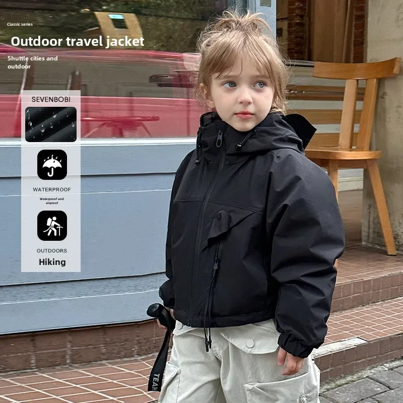 Tongcang для девочек корейская версия куртки в иностранном стиле пуховик зимняя