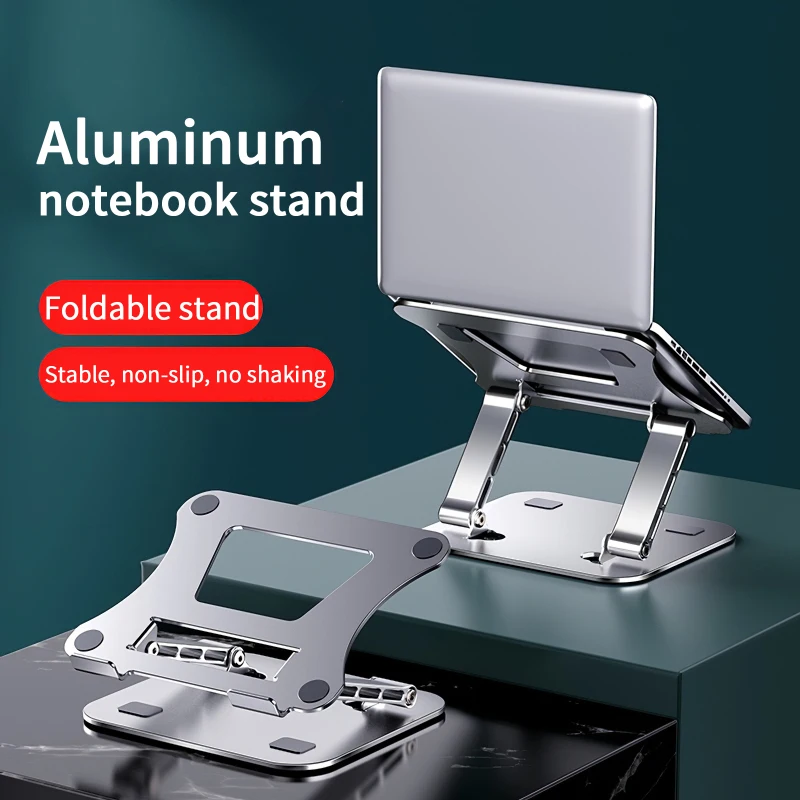

Riser Bracket Aluminum Alloy Adjustable Notebook Stand Heat Dissipation Foldable Tablet Holder For Macbook Ergonomic