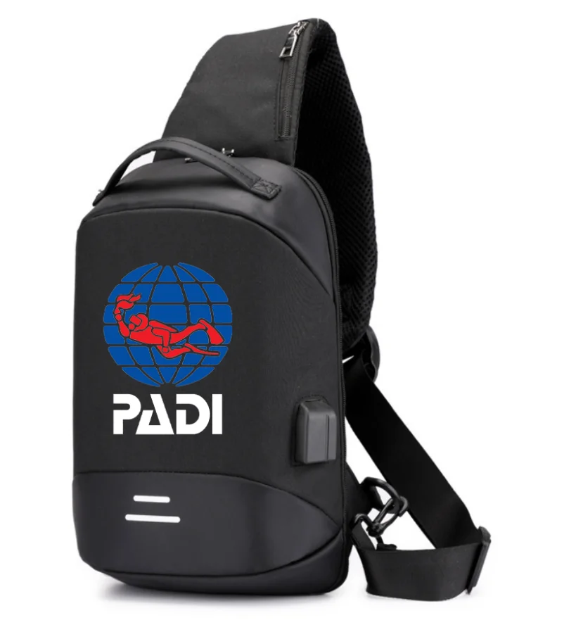 

Новый мужской рюкзак через плечо с логотипом PADI Icar, походный нейлоновый рюкзак для кемпинга, треккинга, нагрудная Сумка-слинг