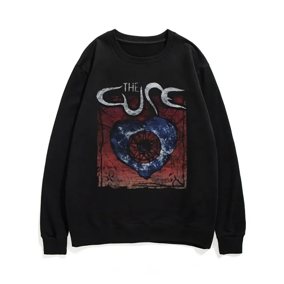 

Men Women British Rock Band Sweatshirts The Cure Friday I'm In Love Black Sweatshirt The Smiths New Order Joy Division Pullover