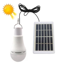 Solar Lamp Charge Light Bulb Outdoor 7W 9WRemote Control Solar Power Outdoor Light Solar Panel Spotlight Portable Energy Lamp