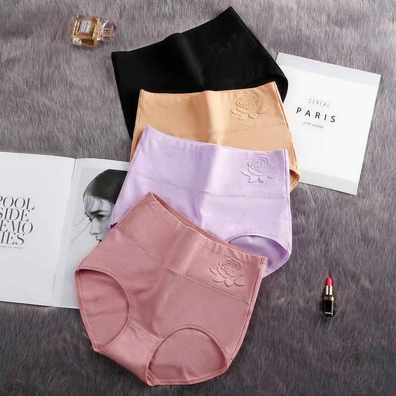 

Large Size Panties Women's Cotton High Waist Abdominal Underwear Sexy Seamless Briefs Ladies Underpant Panty Lenceria Para Damas