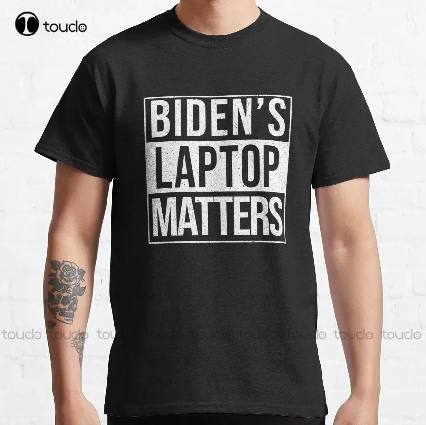 Фото Biden'S Laptop Matters Biden Bidens Жесткий диск Выбор 2020 Классическая футболка Черная футболка для женщин на заказ для взрослых и подростков унисекс №1