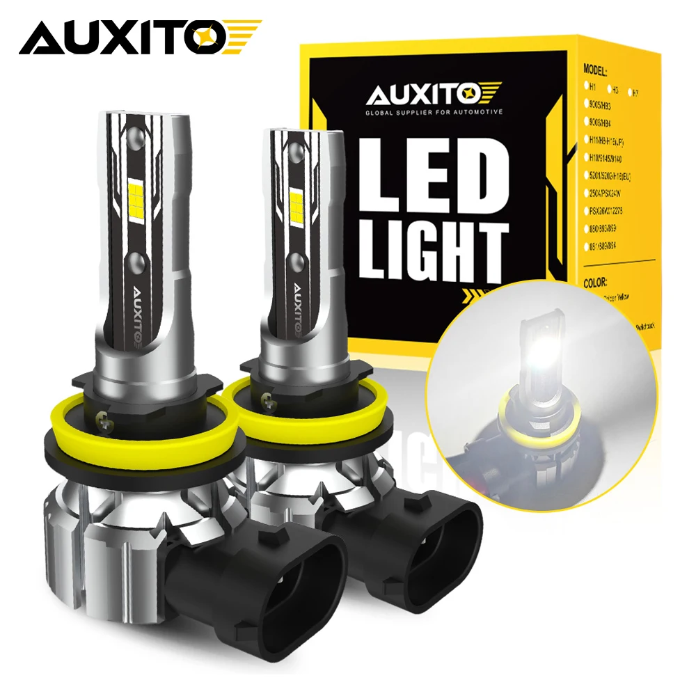 

AUXITO 2 шт. H11 H8 светодиодные лампы в PTF противотуманные фары H9 9005 HB3 9006 HB4 автомобильная лампа диодная лампа для Toyota RAV4 BMW Ford Honda