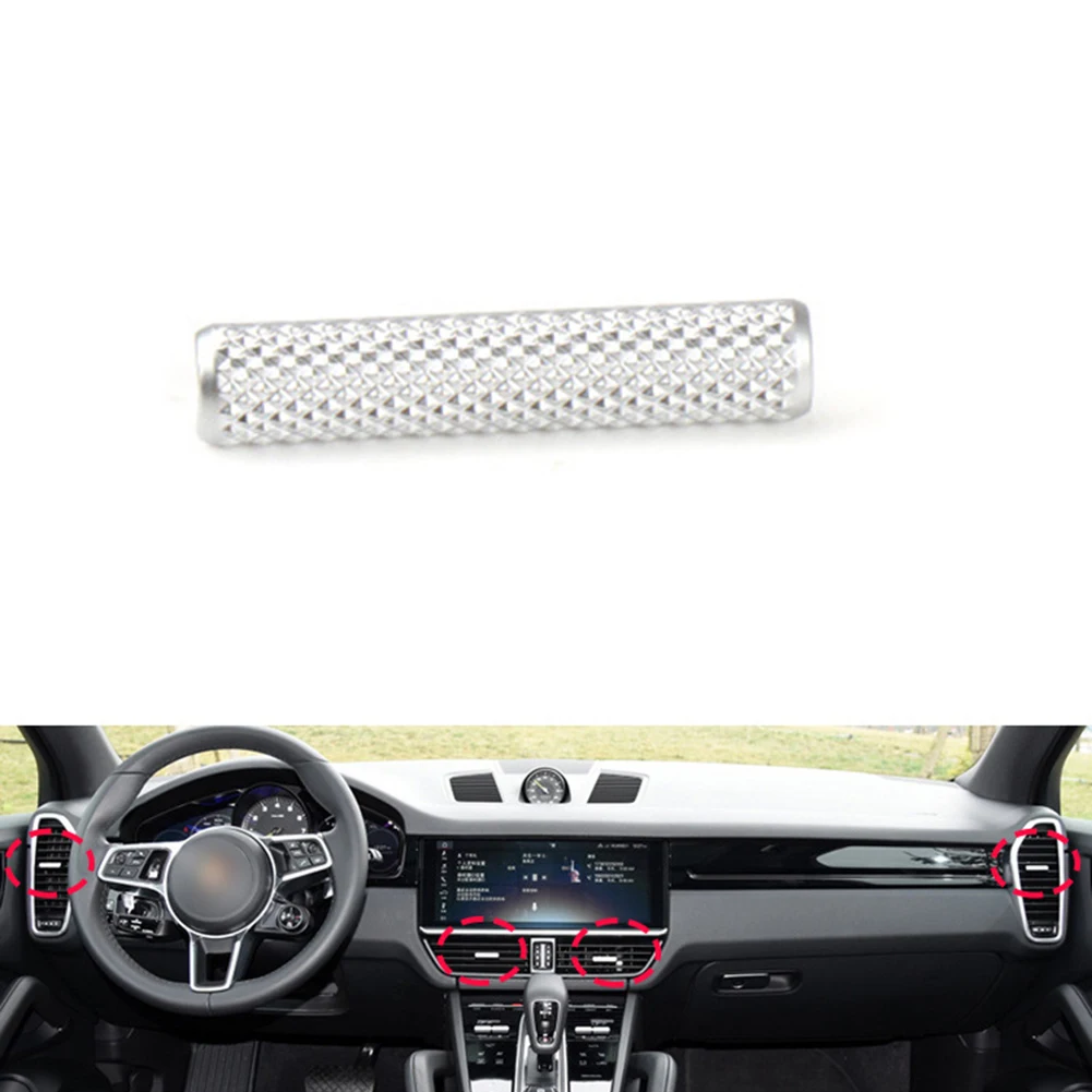 

1 PCS Chrome A/C Air Outlet Paddle ClipTrim Strip For Porsche 9Y0 Cayenne 2018-2021 # 9Y0820952GOB Car Interior