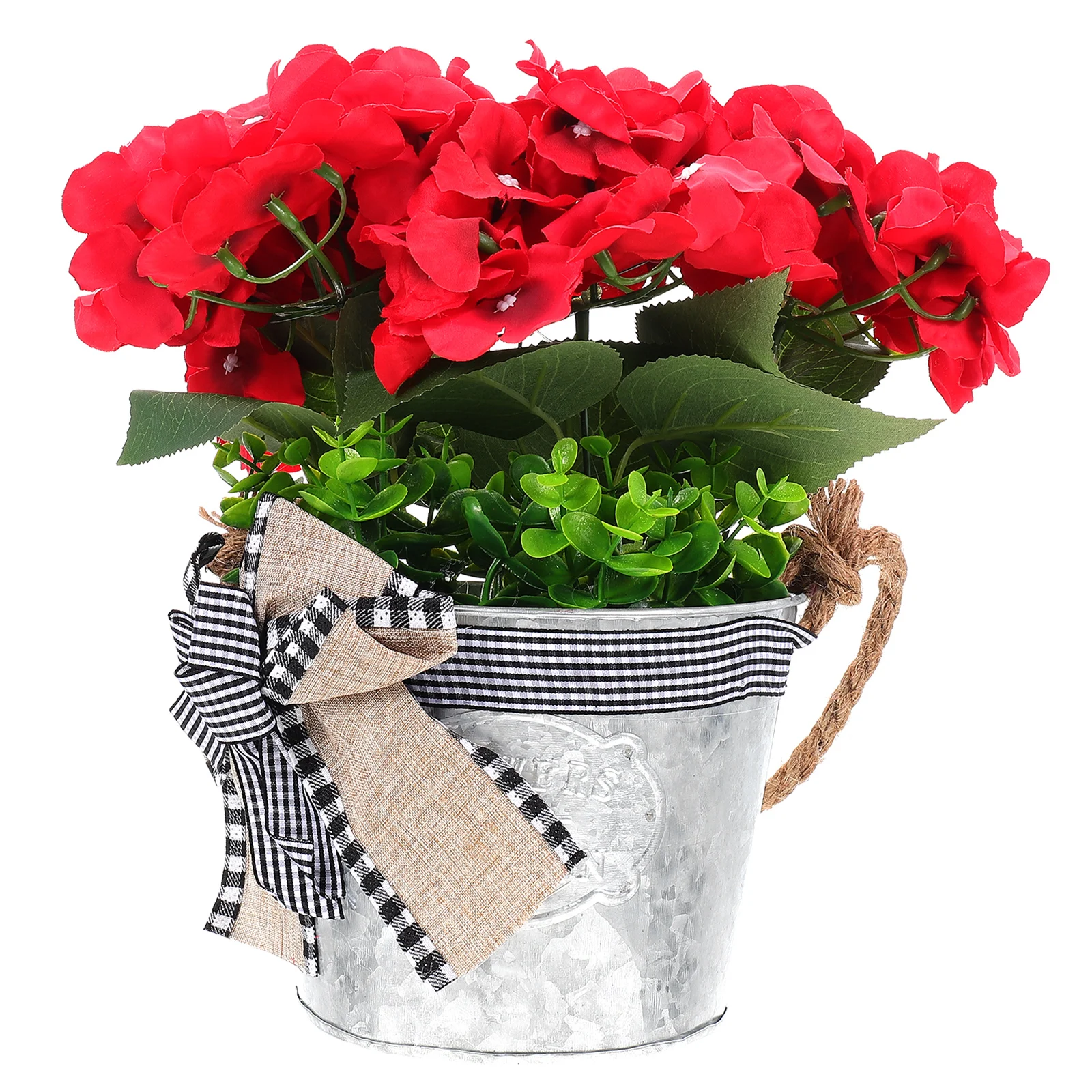 

Potted Artificial Hydrangea Artificial Flowers Outdoors Artificial Flowers Vase Artificial Hydrangea Pot Rustic Garland