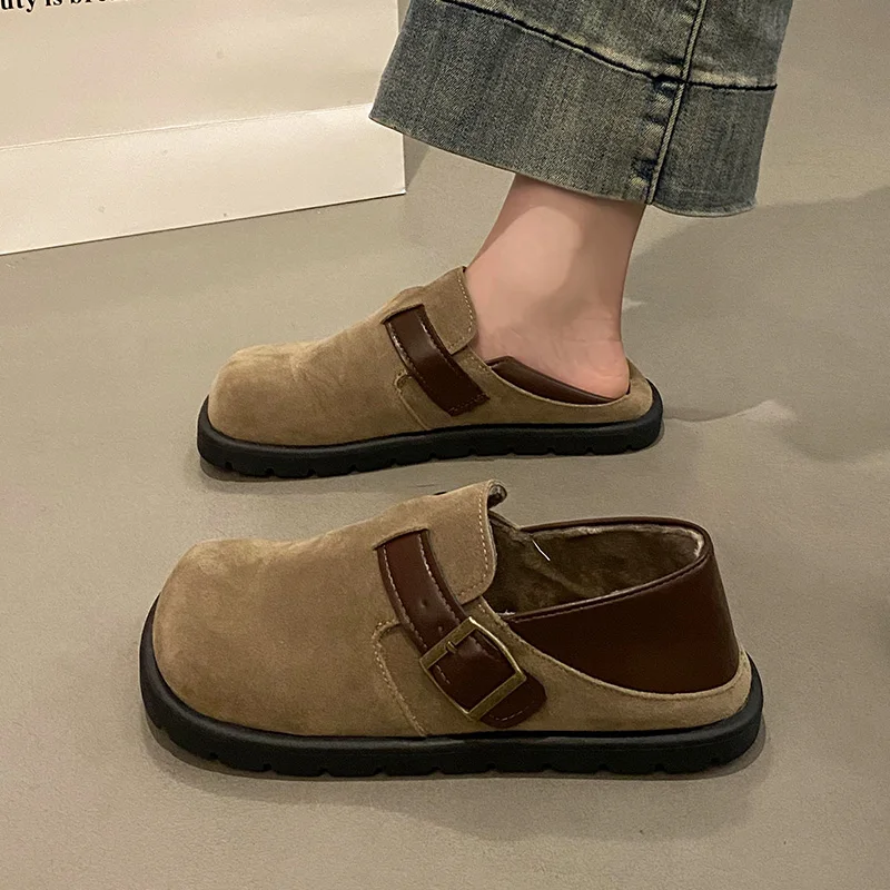 Женская обувь Осенняя женская без шнуровки Осень Новое зимнее платье Мокасины